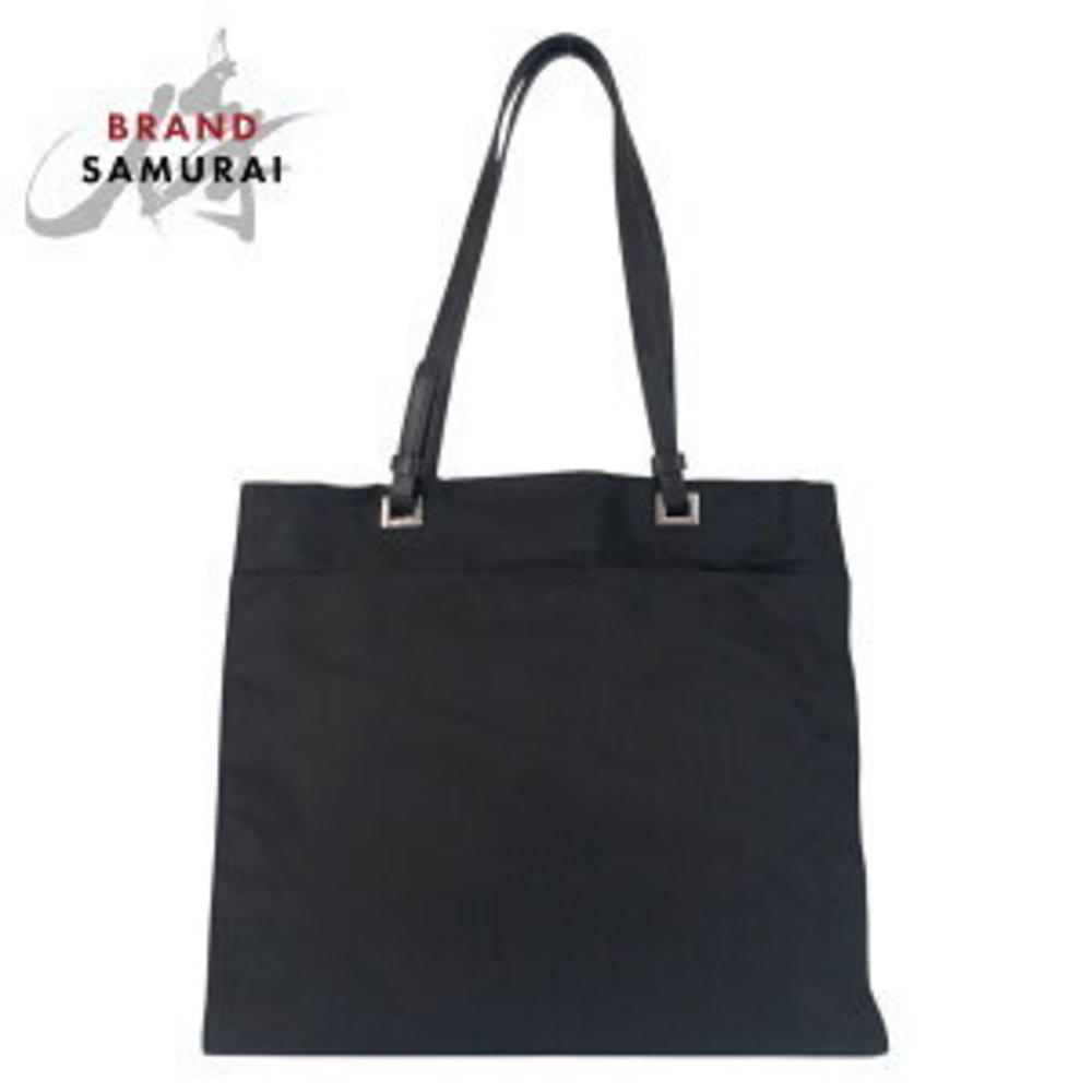 Prada Leather Nylon Tessuto Triangular Black Shou… - image 2